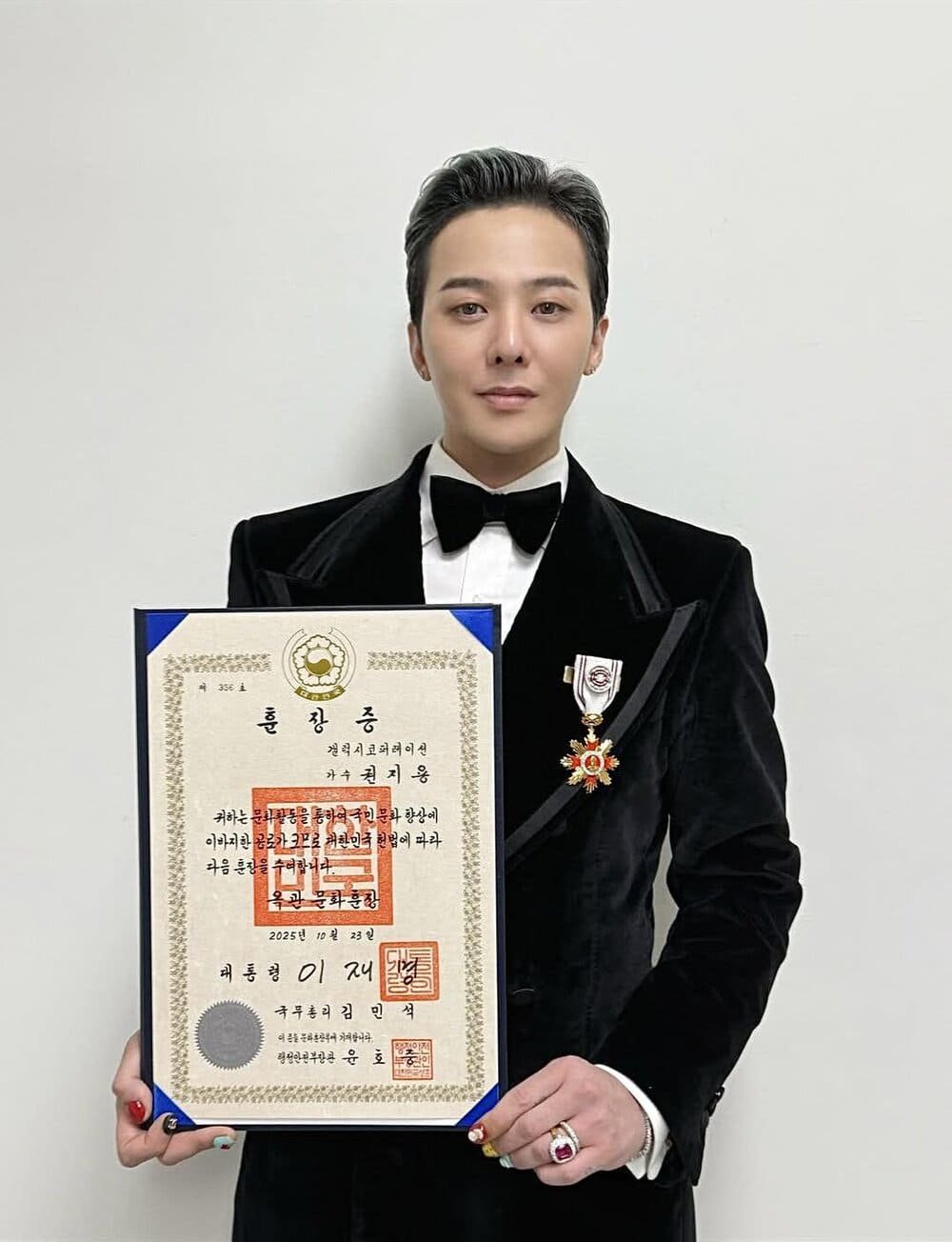 Hinh anh G-DRAGON làm nên lịch sử tại “Korea Popular Culture & Arts Awards 2025” 1