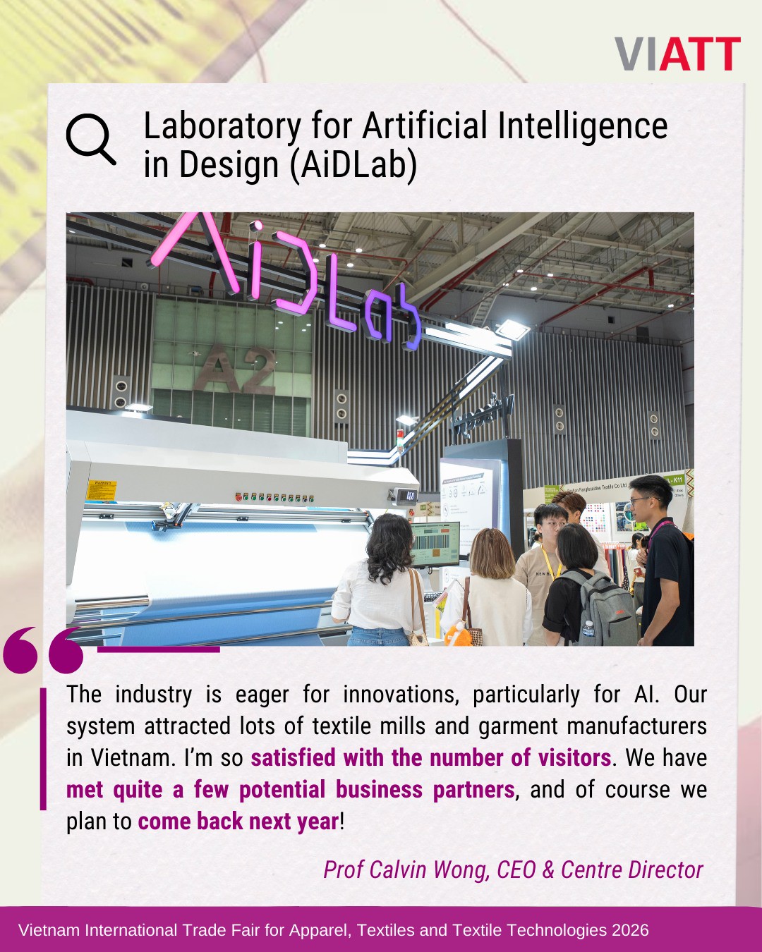Innovation & Digital Solutions Zone: Kỷ nguyên số và bước tiến công nghệ dệt may
