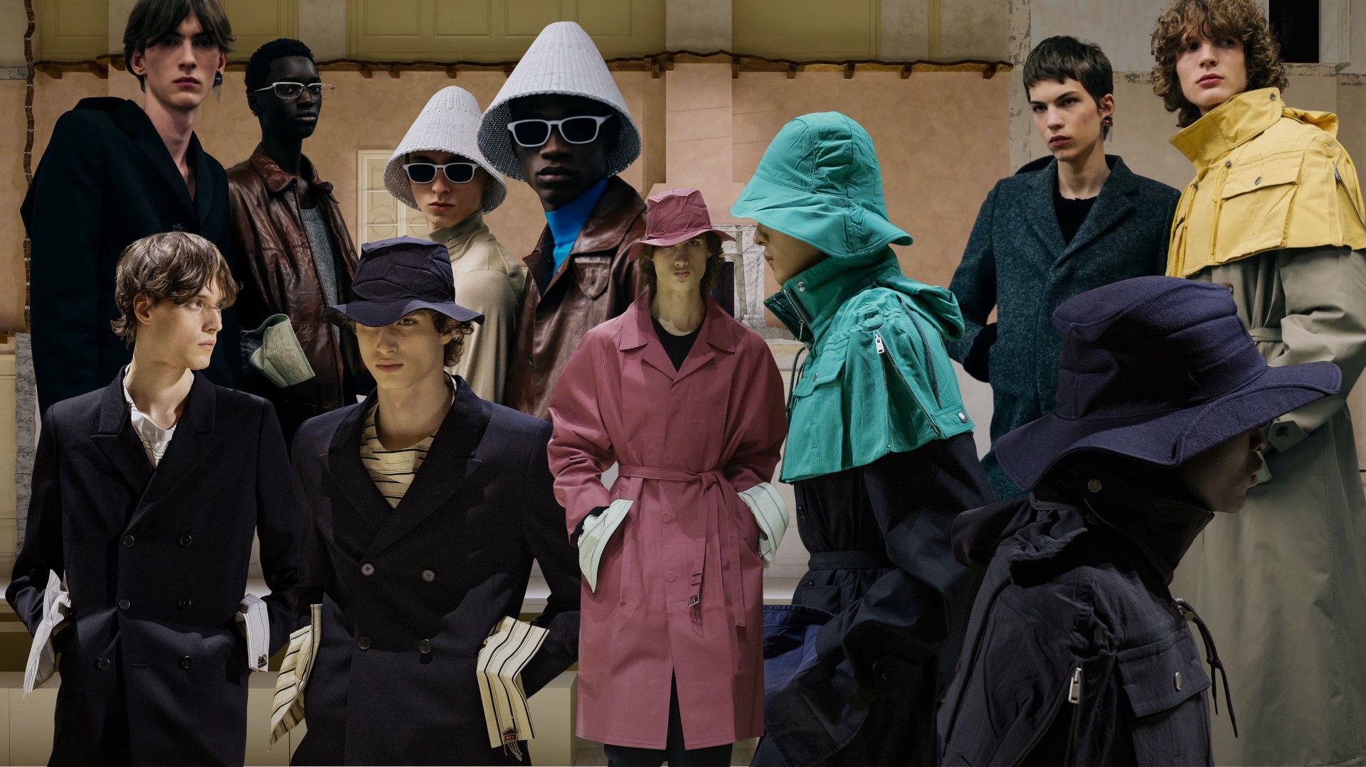 Prada Men Fall/Winter 2026: Chôn vùi để đến ngày khai quật