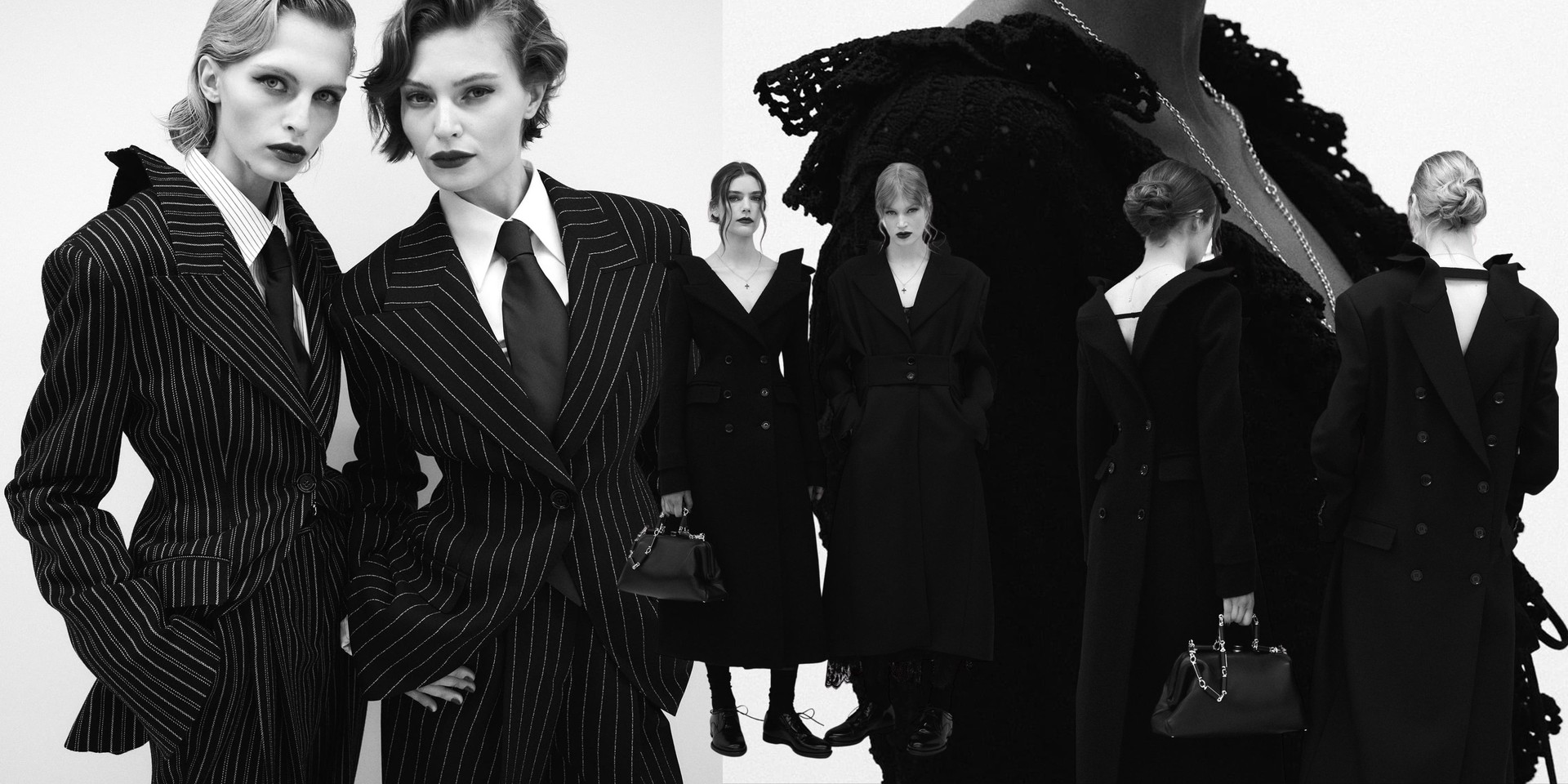 Sắc đen trong Dolce & Gabbana Thu Đông 2026