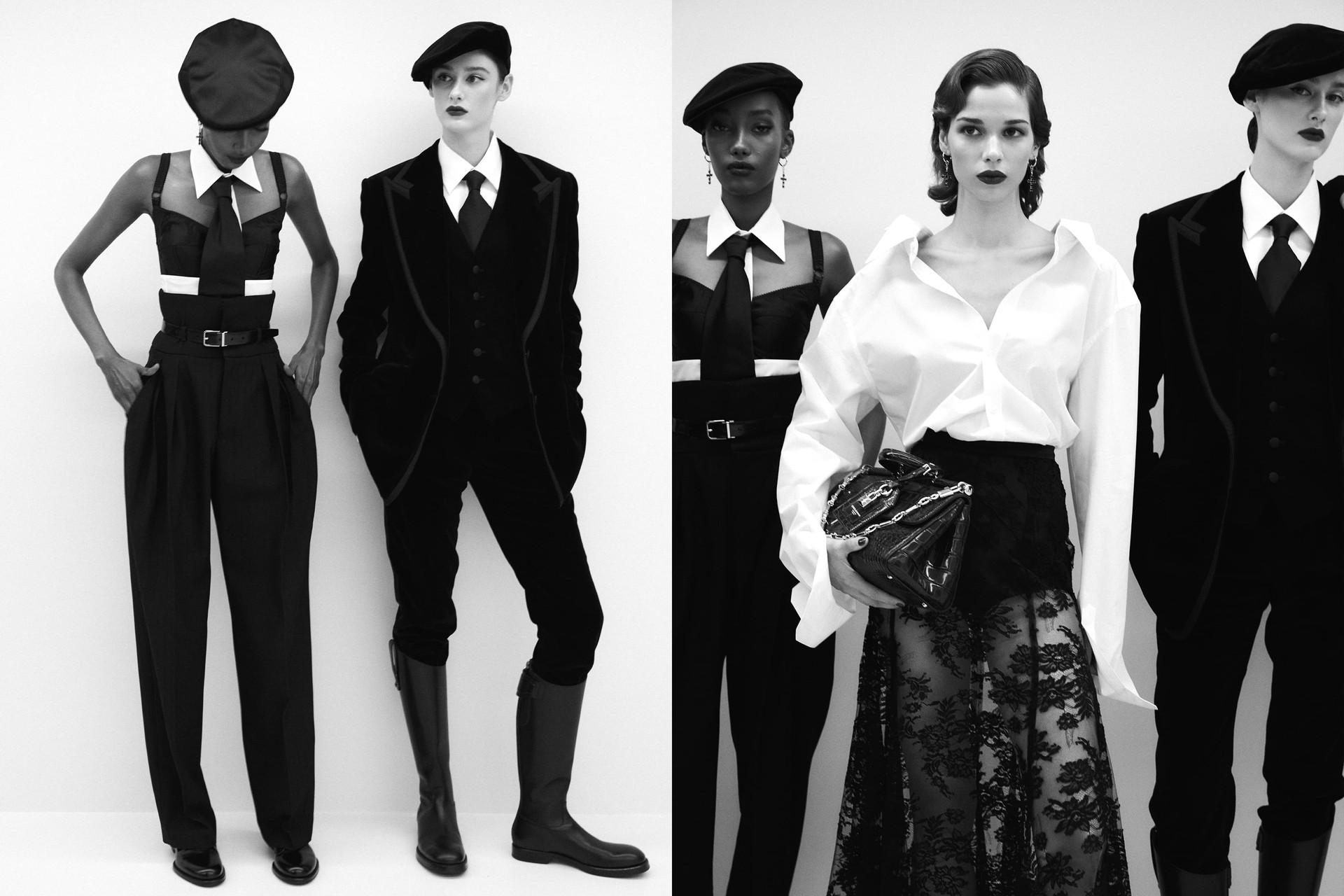 Hinh anh Sắc đen trong Dolce & Gabbana Thu Đông 2026 1