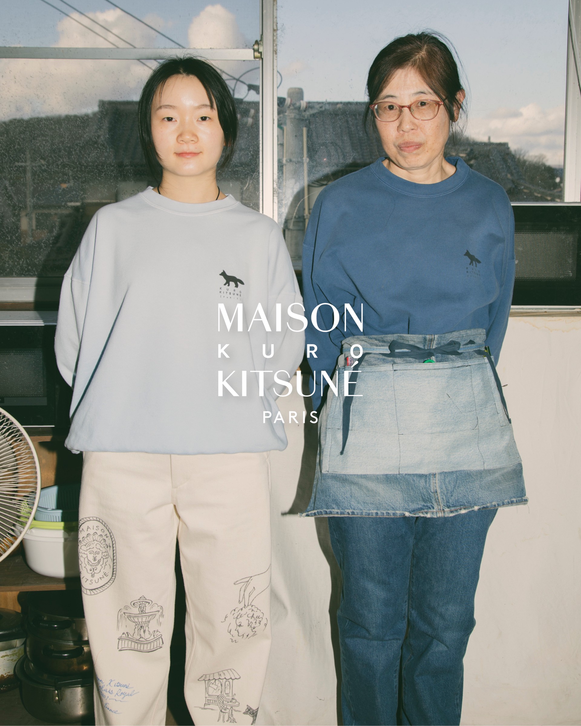 Hinh anh Maison Kitsuné x KURO: Chú cáo Paris “săn” denim nước Nhật 3