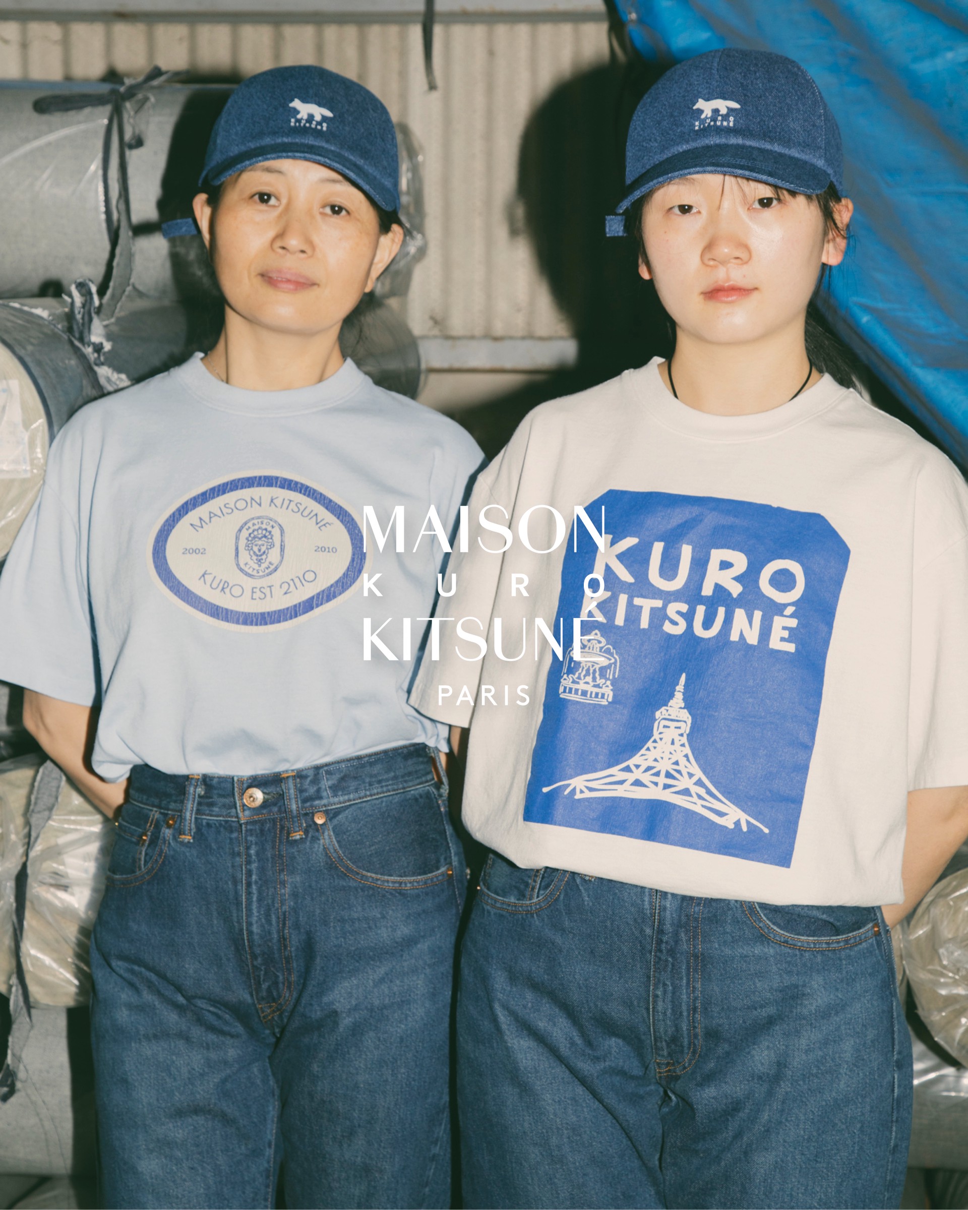 Hinh anh Maison Kitsuné x KURO: Chú cáo Paris “săn” denim nước Nhật 6