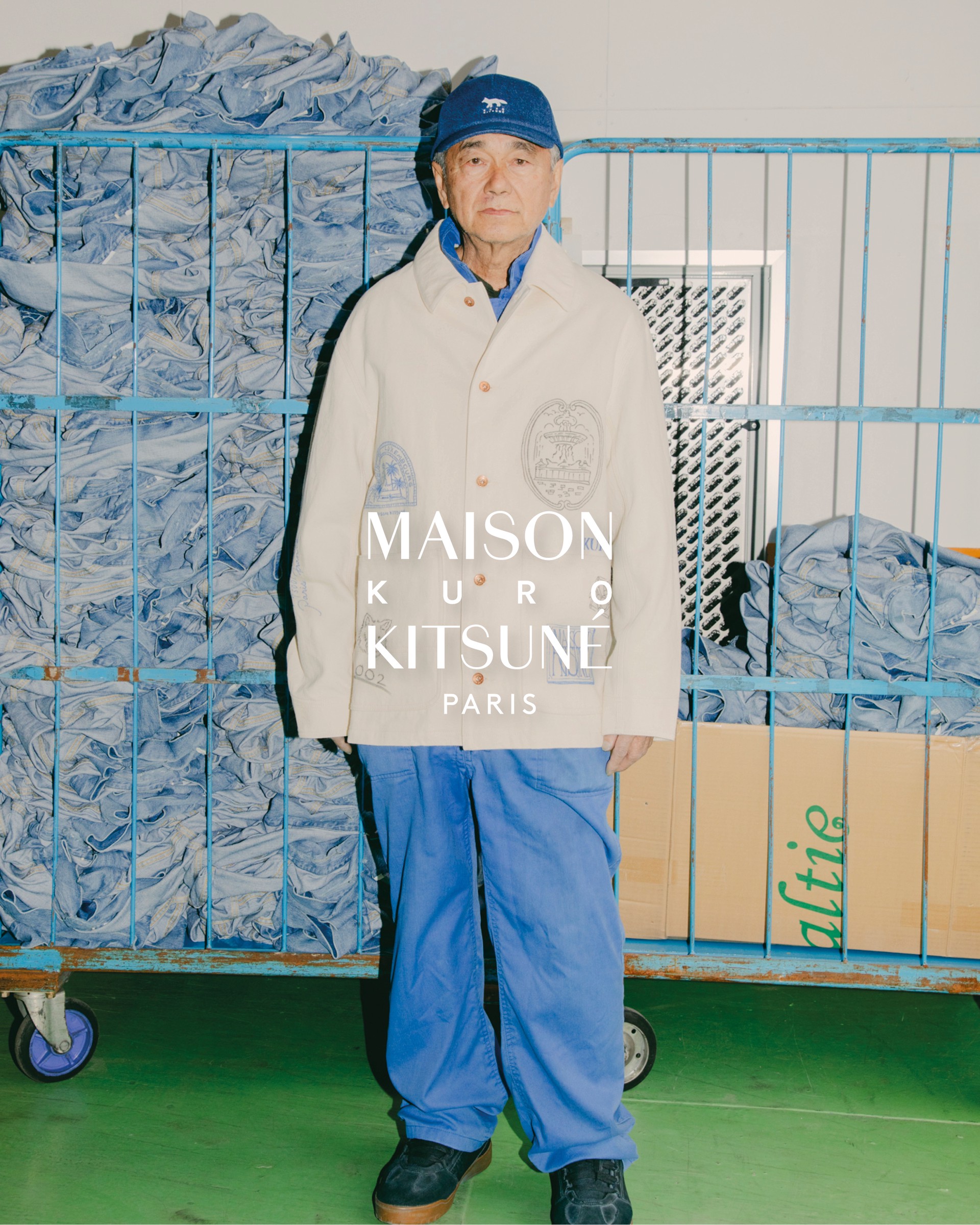 Hinh anh Maison Kitsuné x KURO: Chú cáo Paris “săn” denim nước Nhật 4