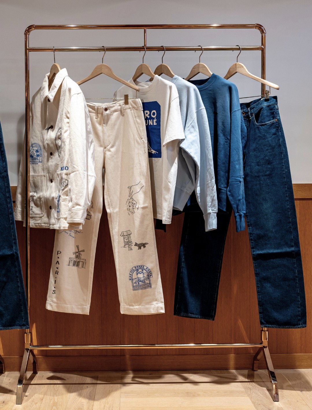 Hinh anh Maison Kitsuné x KURO: Chú cáo Paris “săn” denim nước Nhật 11