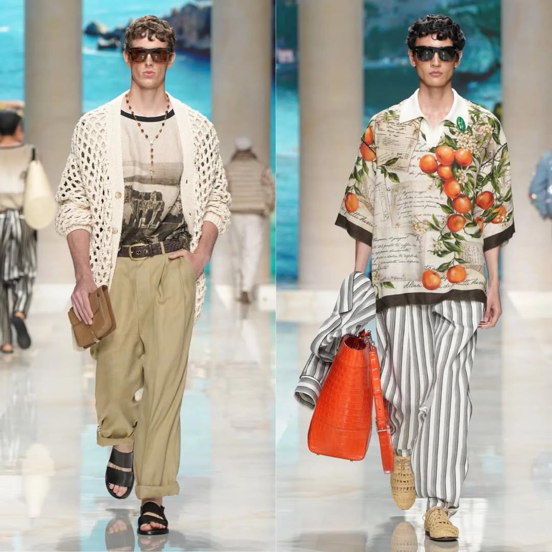 Hinh anh Dolce & Gabbana Menswear SS27: Hình dung “tình tứ” về những ngày nắng hạ 11