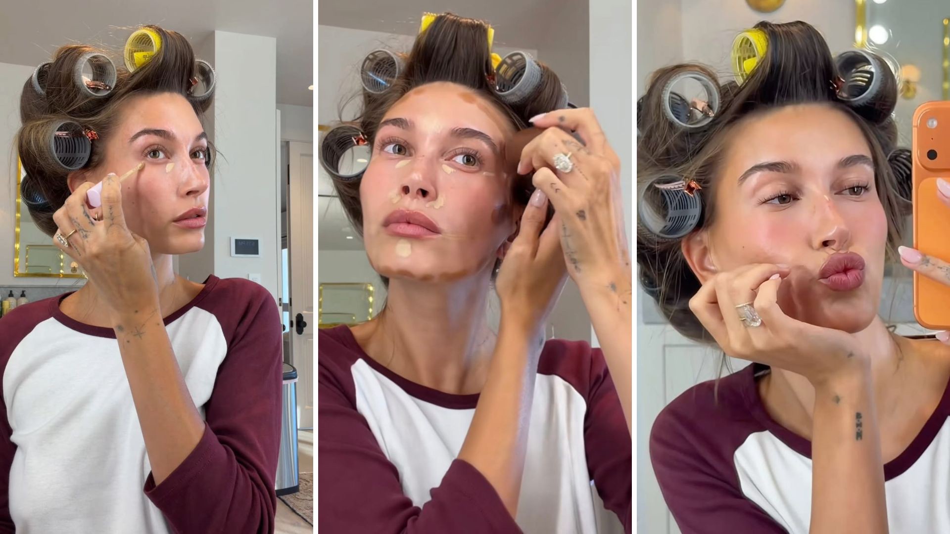Hinh anh 3 bí quyết đằng sau lớp makeup đặc trưng của Hailey Bieber 3