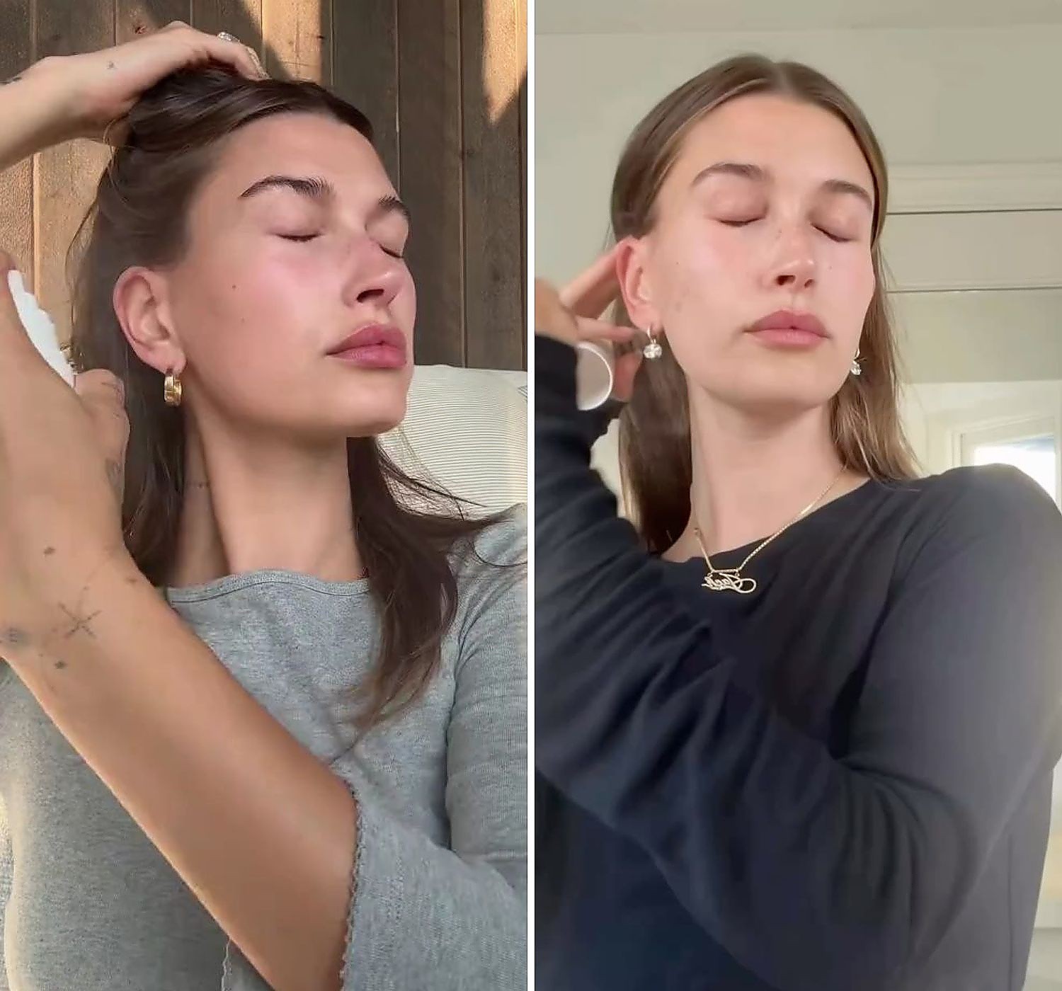 Hinh anh 3 bí quyết đằng sau lớp makeup đặc trưng của Hailey Bieber 5
