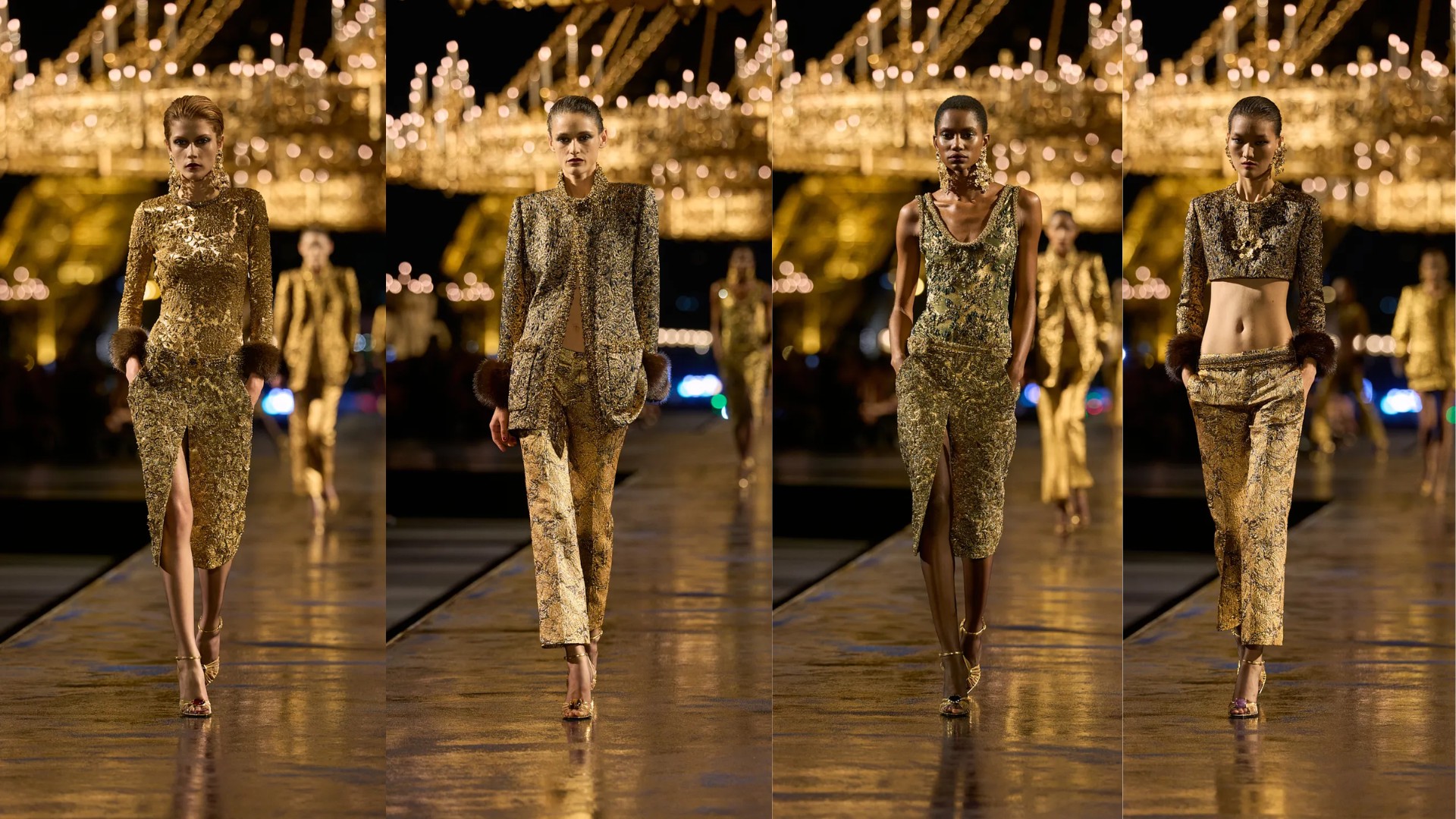 Hinh anh Saint Laurent Xuân Hè 2027: Bóng hình hoàng kim 2