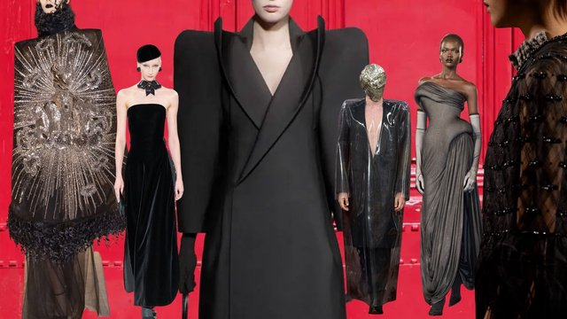 Sắc đen “nhuốm đỏ” cả Paris Couture 2025/2026