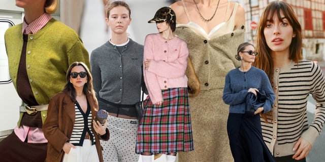 Áo cardigan của bà - item phải có Thu Đông 2025