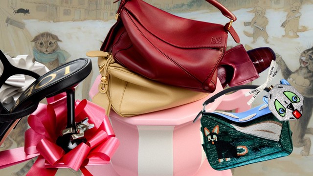 Chớm Xuân Hè 2026, LOEWE dạo chơi trong thế giới mèo của Louis Wain