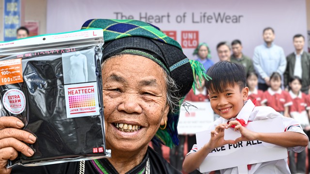 UNIQLO tiếp tục hỗ trợ cho người dân có hoàn cảnh khó khăn