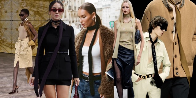 Skinny scarf: mảnh lụa thời trang cho mùa đông "không lạnh"