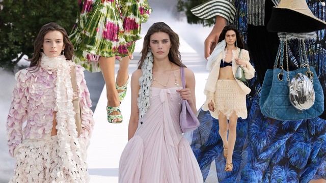 Phụ kiện Dior Xuân Hè 2027: Vườn địa đàng bên bờ vai và những bước chân thắt nơ