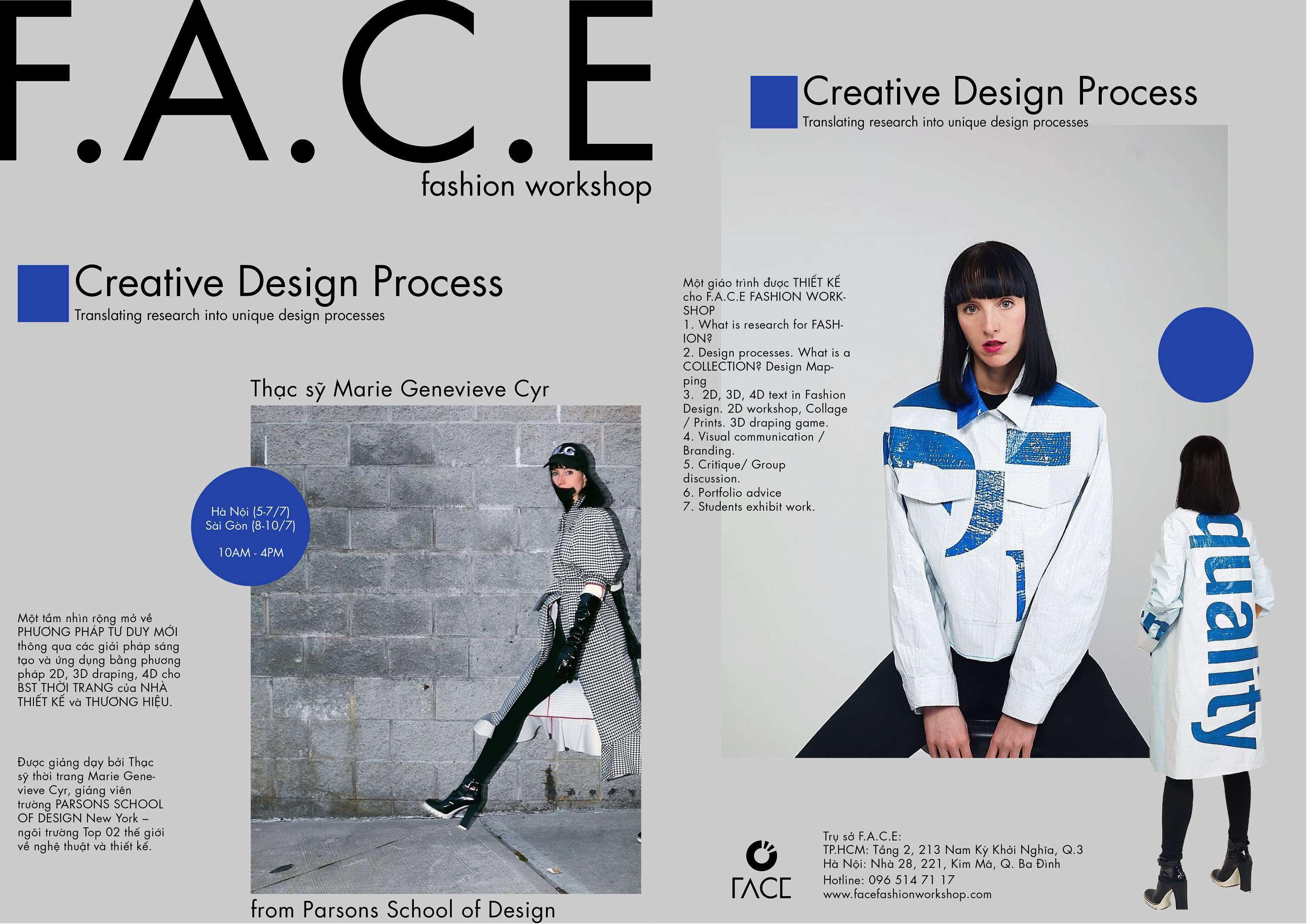 Cơ hội học Creative Design Process - Kiến tạo, chuyển thể BST thời trang từ giảng viên Parsons School of Design