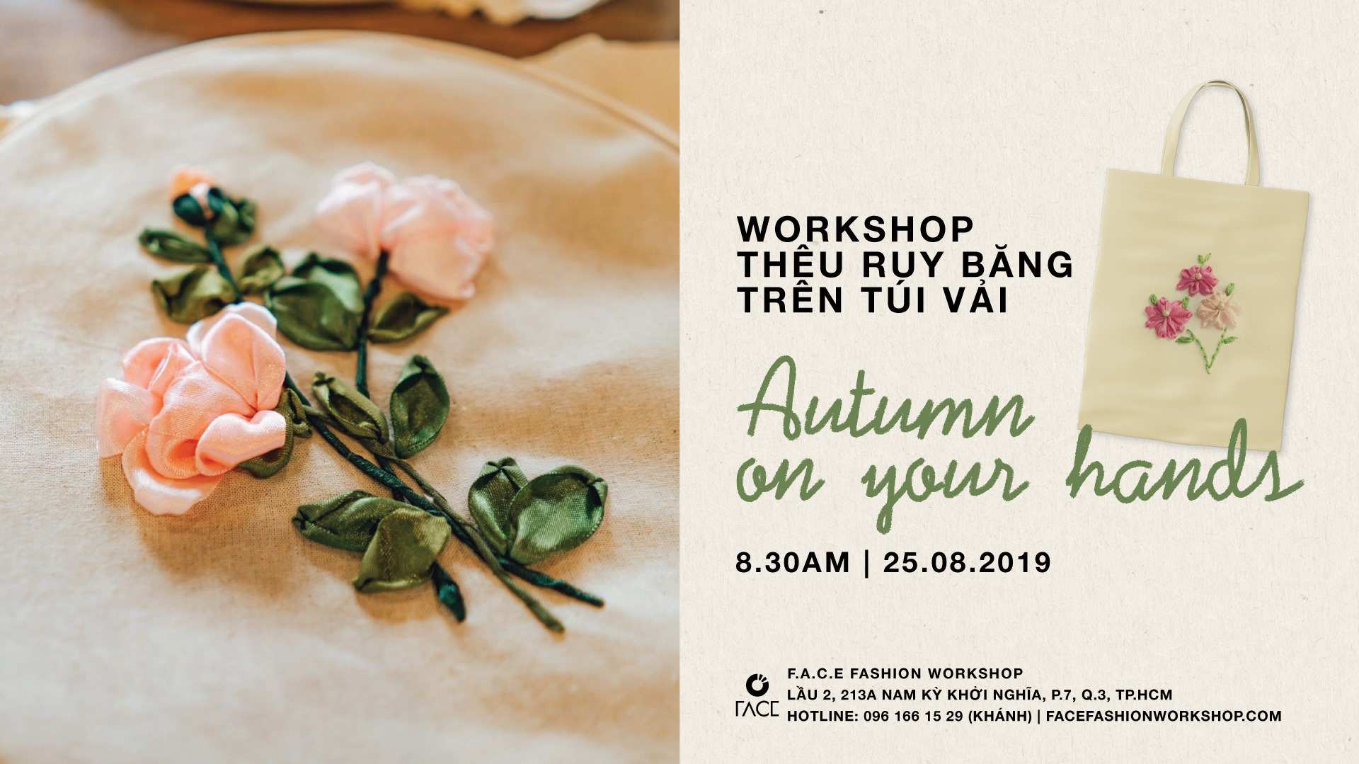 Fashion for Soul – Autumn on your hands: Workshop thêu ruy băng