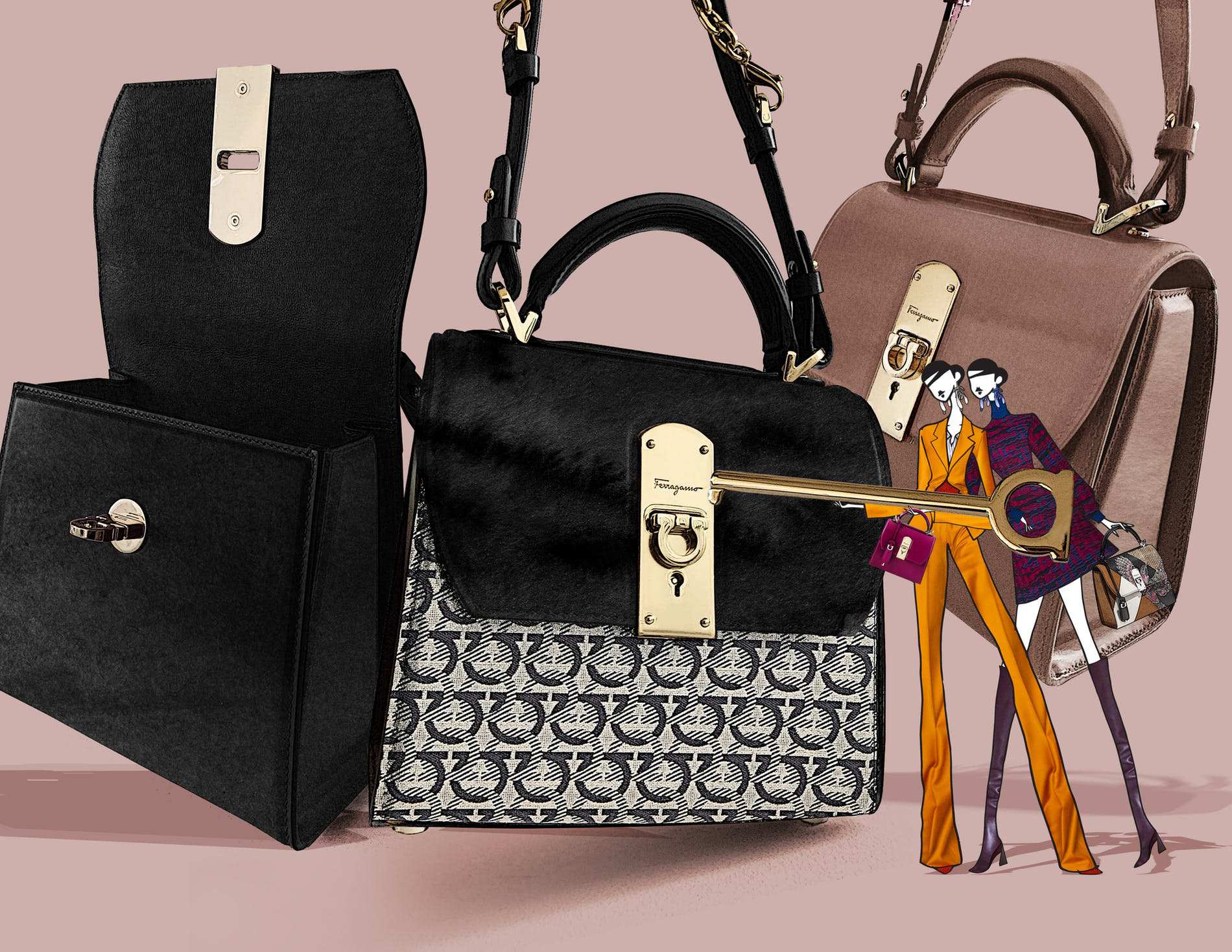 Susu Girls thổi nguồn cảm hứng vào tuyệt tác Salvatore Ferragamo Boxyz