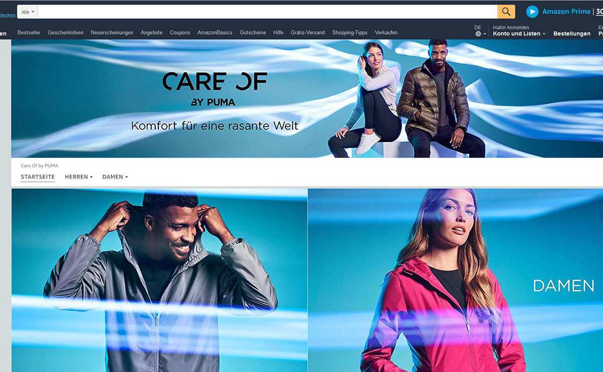 Amazon x Puma ra mắt thương hiệu thời trang riêng Care Of từ phân tích tìm kiếm của khách hàng
