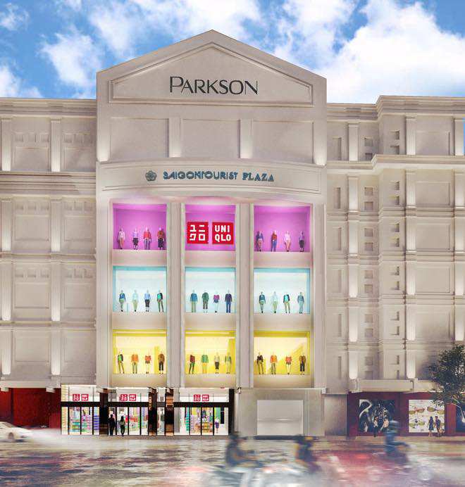 Cửa hàng UNIQLO đầu tiên tại Việt Nam đặt tại Trung tâm thương mại Parkson Saigon Tourist Plaza