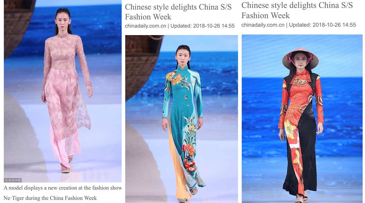Nhật báo China Daily gọi Áo dài, nón lá Việt Nam phong cách Trung Quốc, cộng đồng yêu thời trang kêu gọi trả lại tên cho di sản Việt
