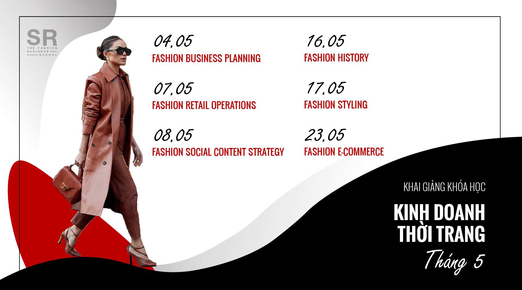[SR Fashion Business School] Khai giảng khóa học kinh doanh thời trang tháng 5/2020