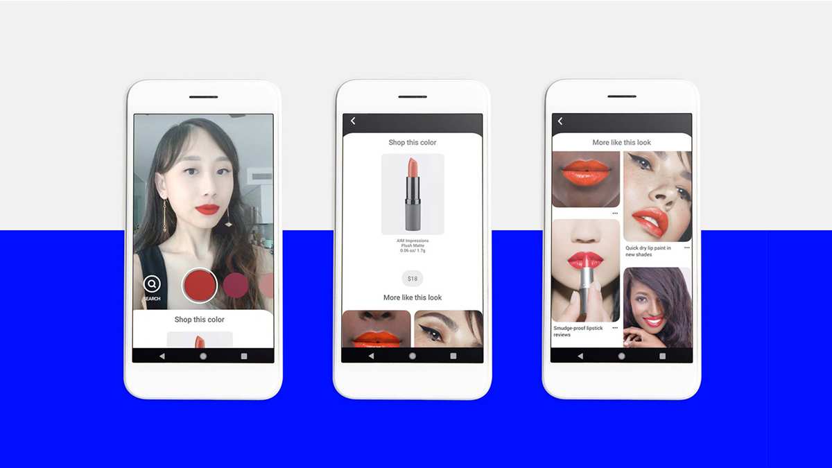 Nỗ lực thương mại của Pinterest: Thử màu son trực tuyến bằng công nghệ AR