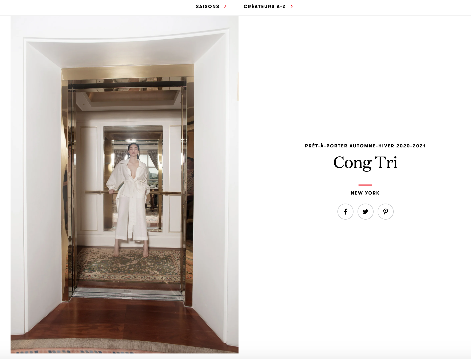 Thời trang CONG TRI xuất hiện trên Vogue Paris với bộ đôi Thanh Hằng và Hồ Ngọc Hà