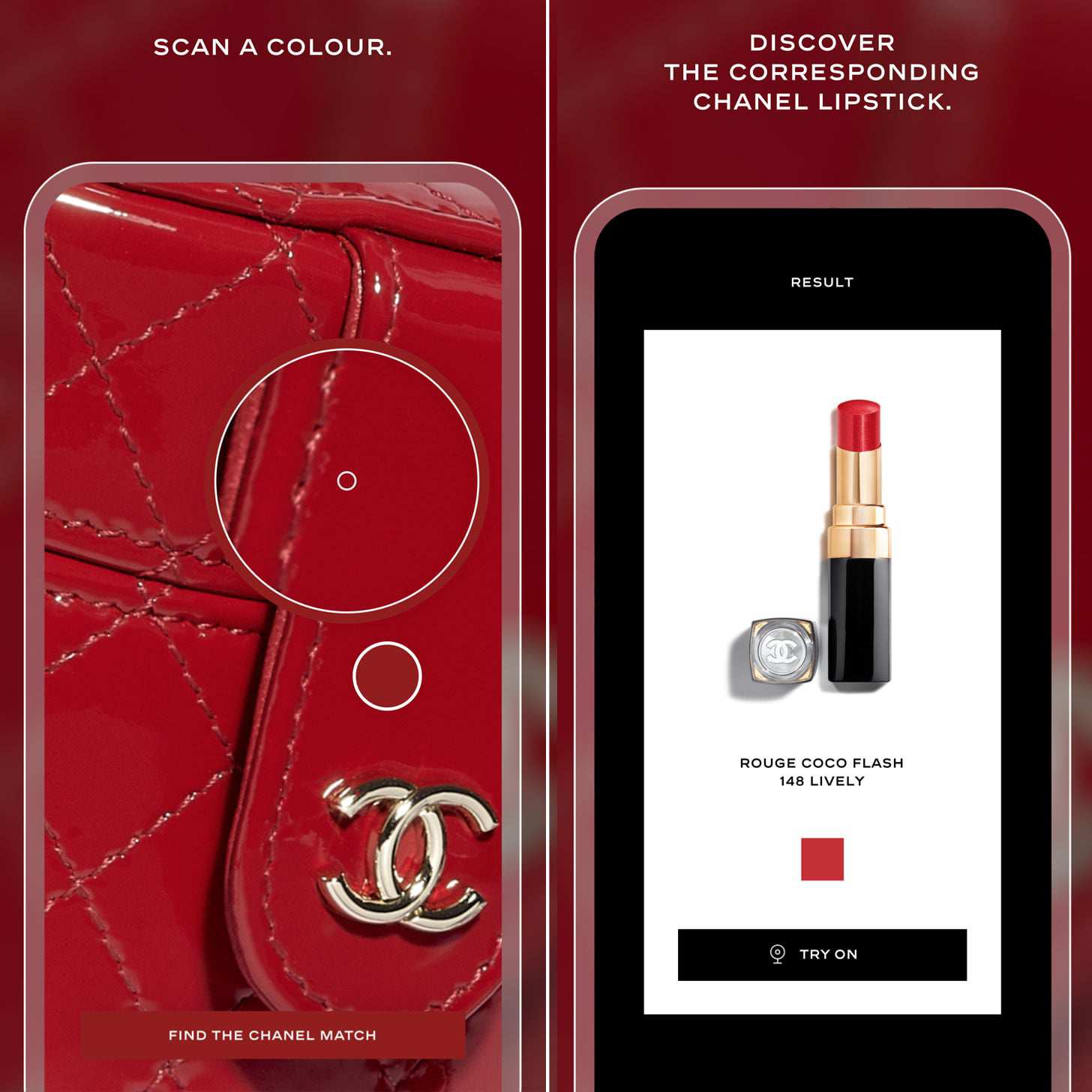 Ứng dụng thực tế ảo Lipscanner của Chanel có thể tìm kiếm bất kỳ tông màu son mà bạn muốn