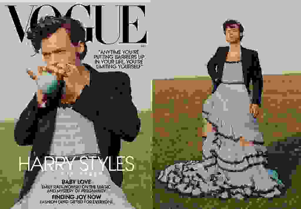 Ca sĩ Harry Styles trên bìa tạp chí Vogue Tháng 12 năm 2020