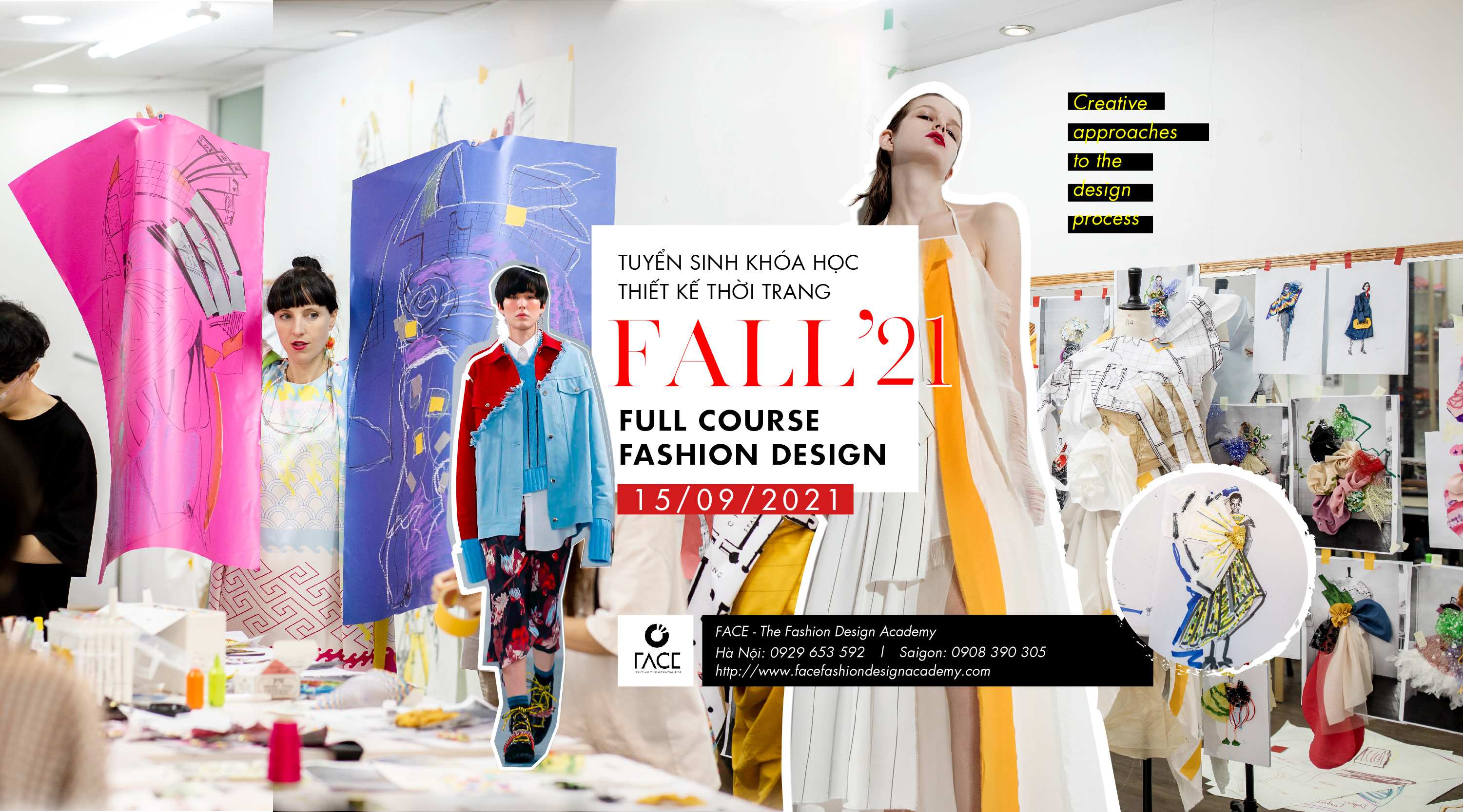 FACE - The Fashion Design Academy tuyển sinh Khoá học Thiết kế thời trang dài hạn Full Course Fall 2021