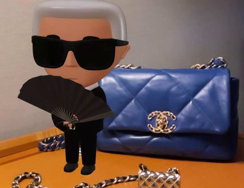 Hinh anh Karl Lagerfeld và bộ sưu tập NFT đầu tiên trên nền tảng The Dematerialized 2