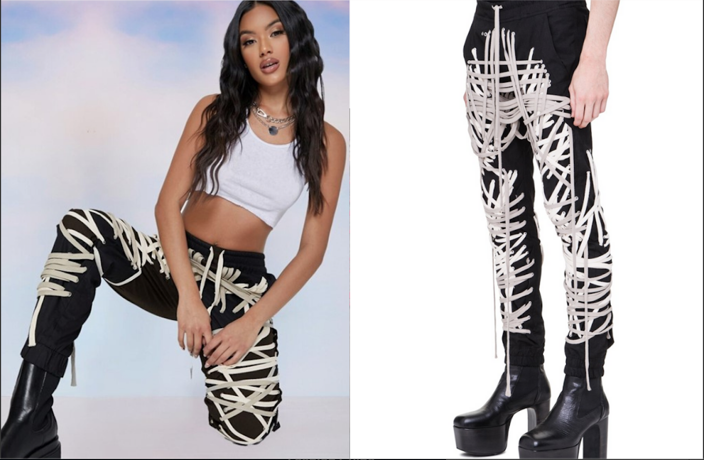Shein bị phát hiện đạo nhái sản phẩm của Rick Owens