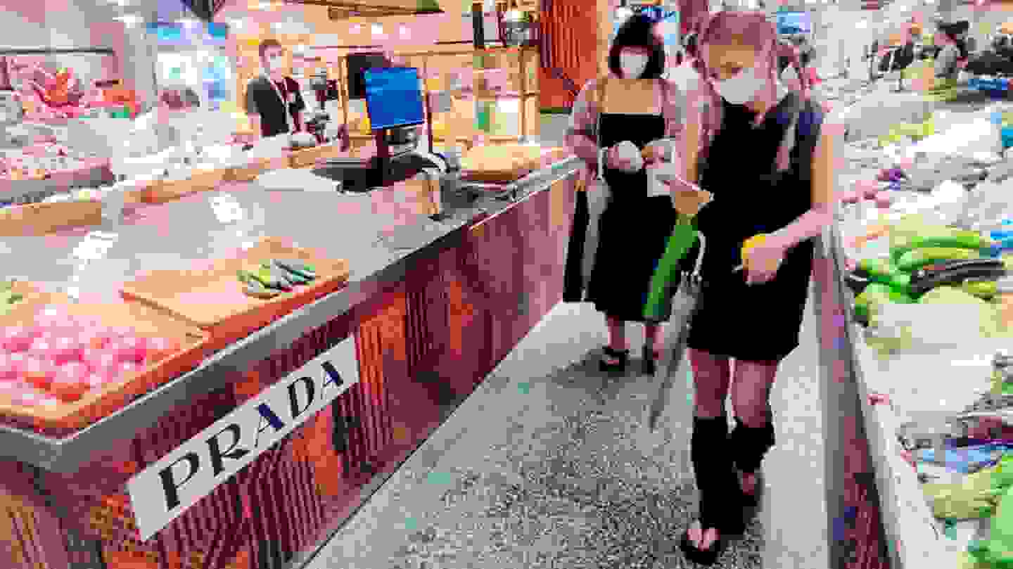 Hinh anh Khi rau củ “khoác áo" Prada: Gen Z Trung Quốc đổ xô check-in tại chợ thực phẩm 7