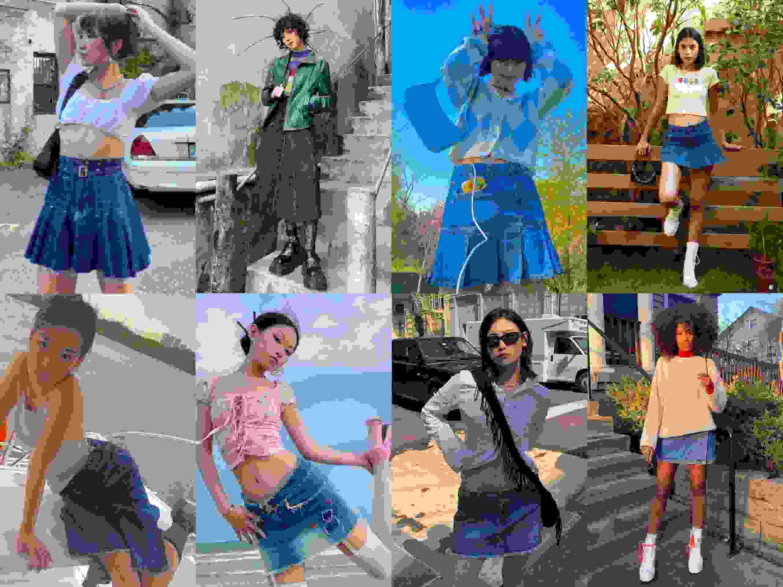 Hinh anh Thu sang, chân váy denim cũng đổ bộ về đường đua thời trang 8