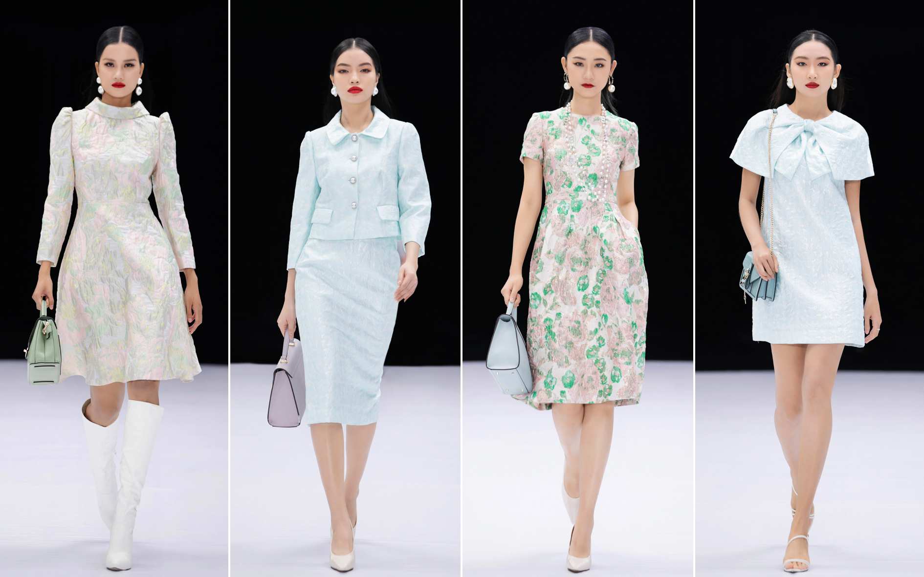 Hinh anh Trang phục bằng chất liệu gấm 2