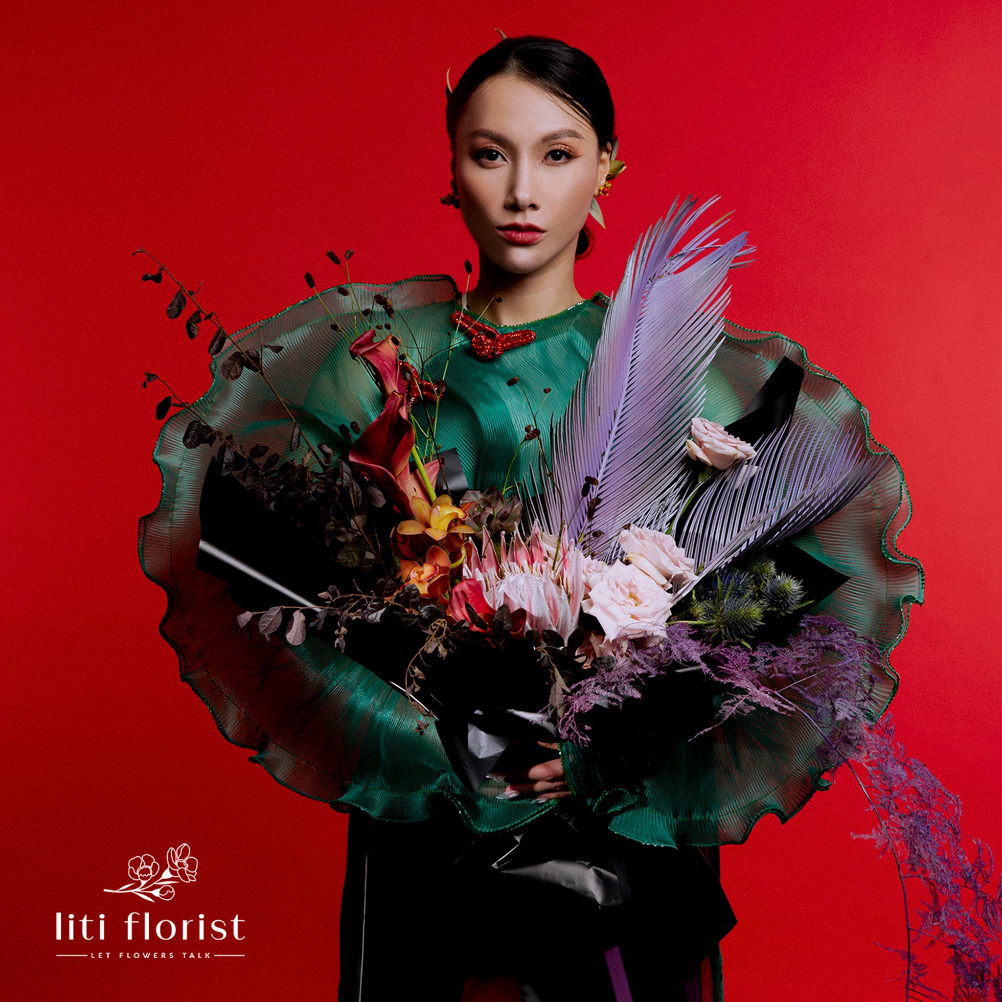 Hinh anh Bộ sưu tập hoa “Gieo rạng ngời” mang âm hưởng Á Đông trong từng chi tiết nhỏ 2