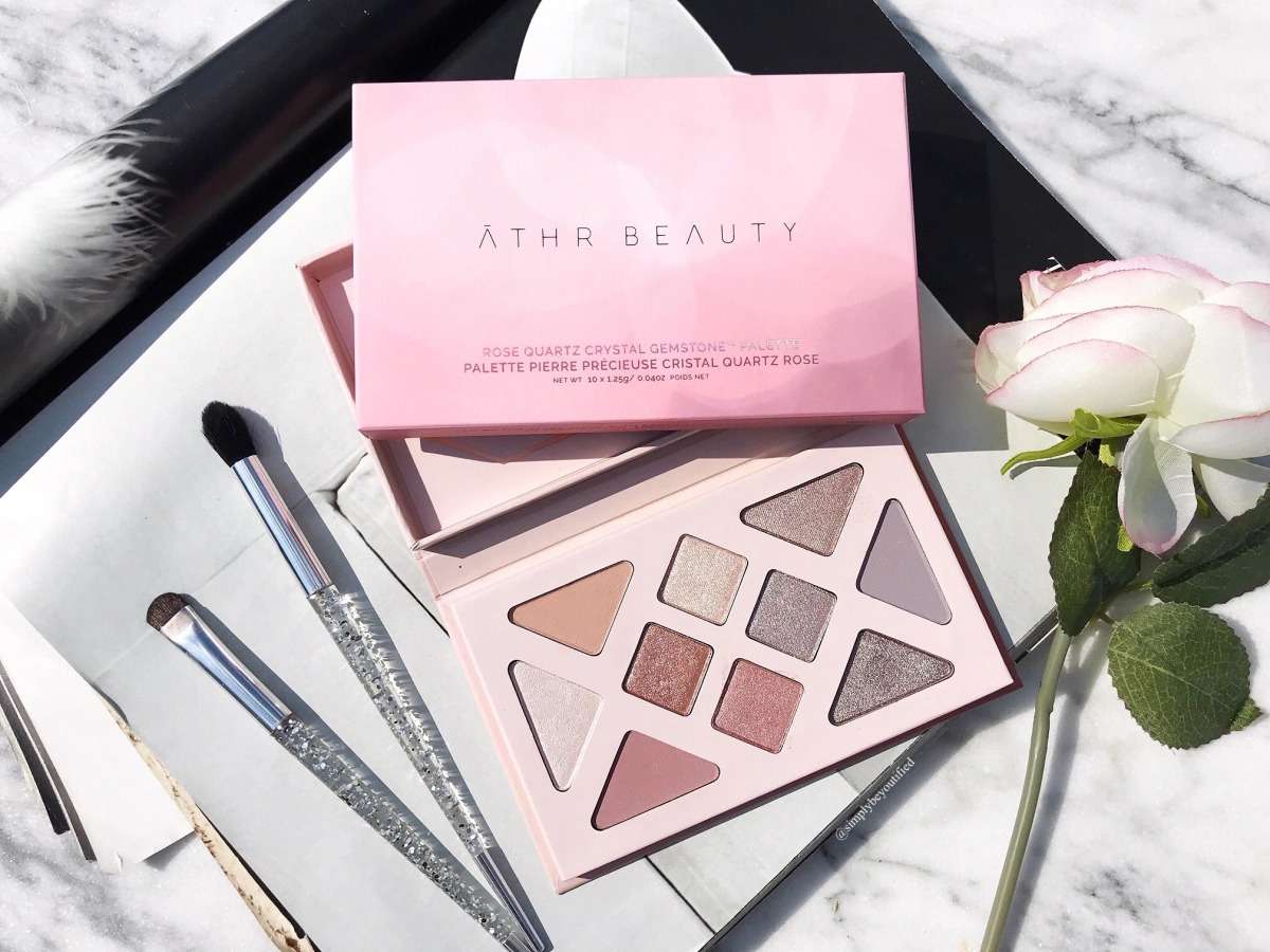 Hinh anh 2. Bảng màu phấn mắt tái chế - Athr Beauty Rose Quartz Crystal Gemstone Eyeshadow Palette 1