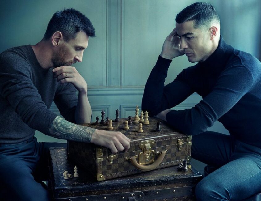 Hinh anh Cú "hit" Marketing bùng nổ của Louis Vuitton khi khai thác Messi và Ronaldo. Các thương hiệu cao cấp khác nên tham gia cuộc chơi? 1