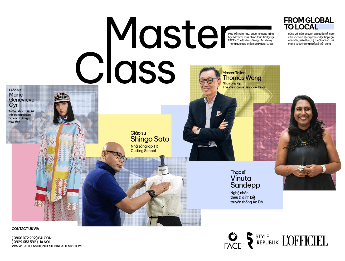 Chương trình học Master Class chính thức trở lại tại Face - The Fashion Design Academy