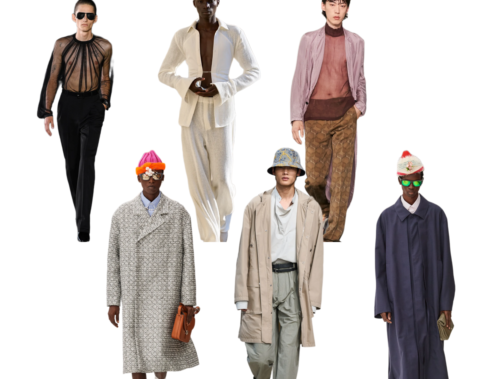 Menswear Xuân Hè 2024 - Cuộc dạo chơi của các nhãn quan về khái niệm nam tính