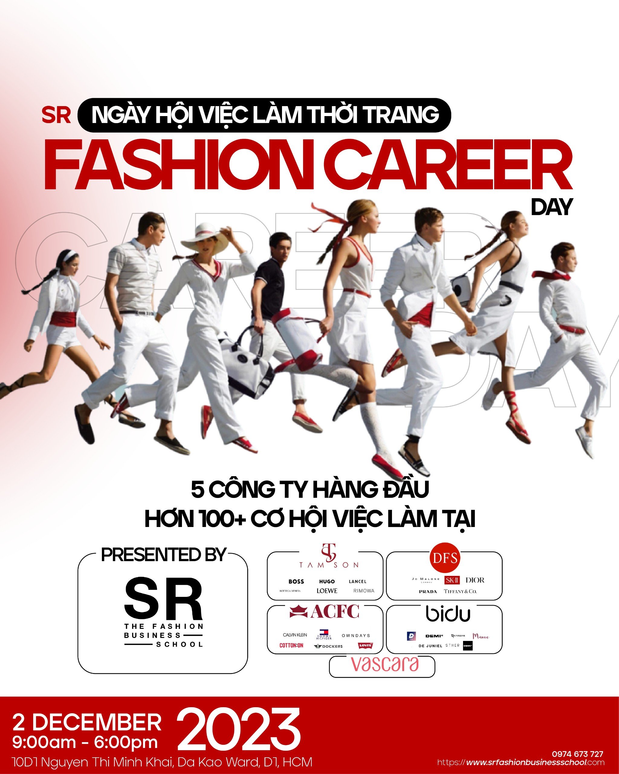 SR Fashion Career Day 2023: Hơn 100+ Cơ hội việc làm đến từ ACFC, Tamson, DFS và các doanh nghiệp thời trang hàng đầu Việt Nam