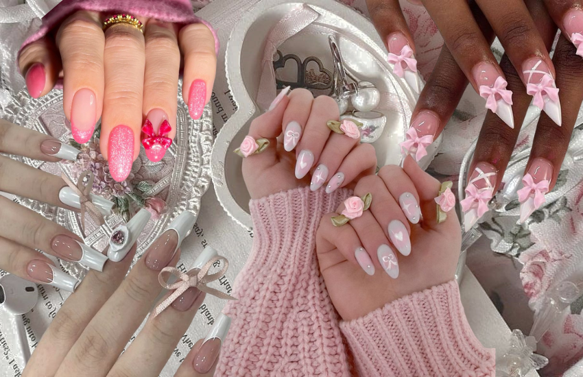 Coquette Nails - Gợi ý lý tưởng cho bộ nails ngày Tết của phái đẹp