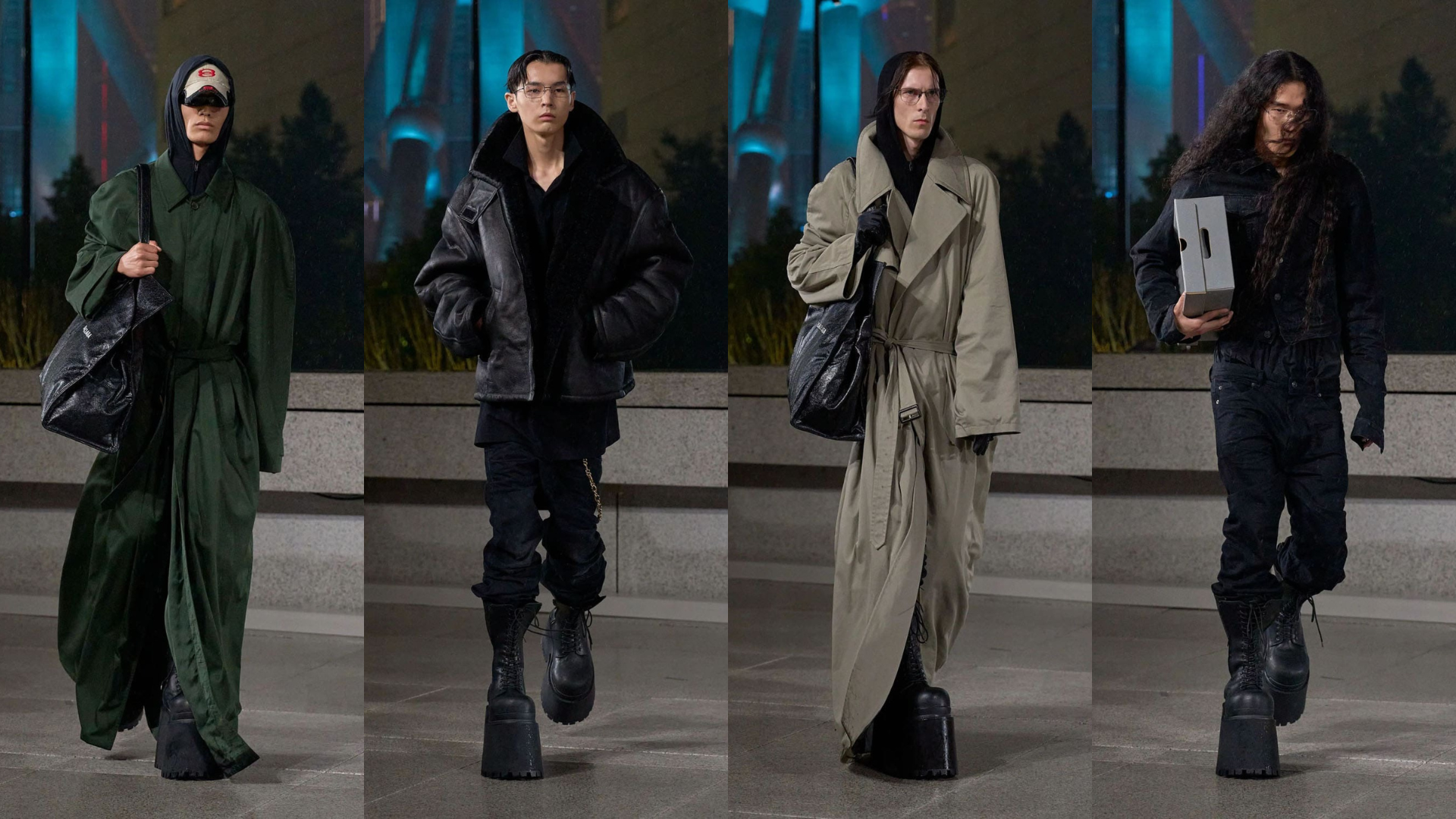 Hinh anh Balenciaga Spring 2025 - Cơn mưa mang điềm báo cho tương lai của Balenciaga ở Thượng Hải 8