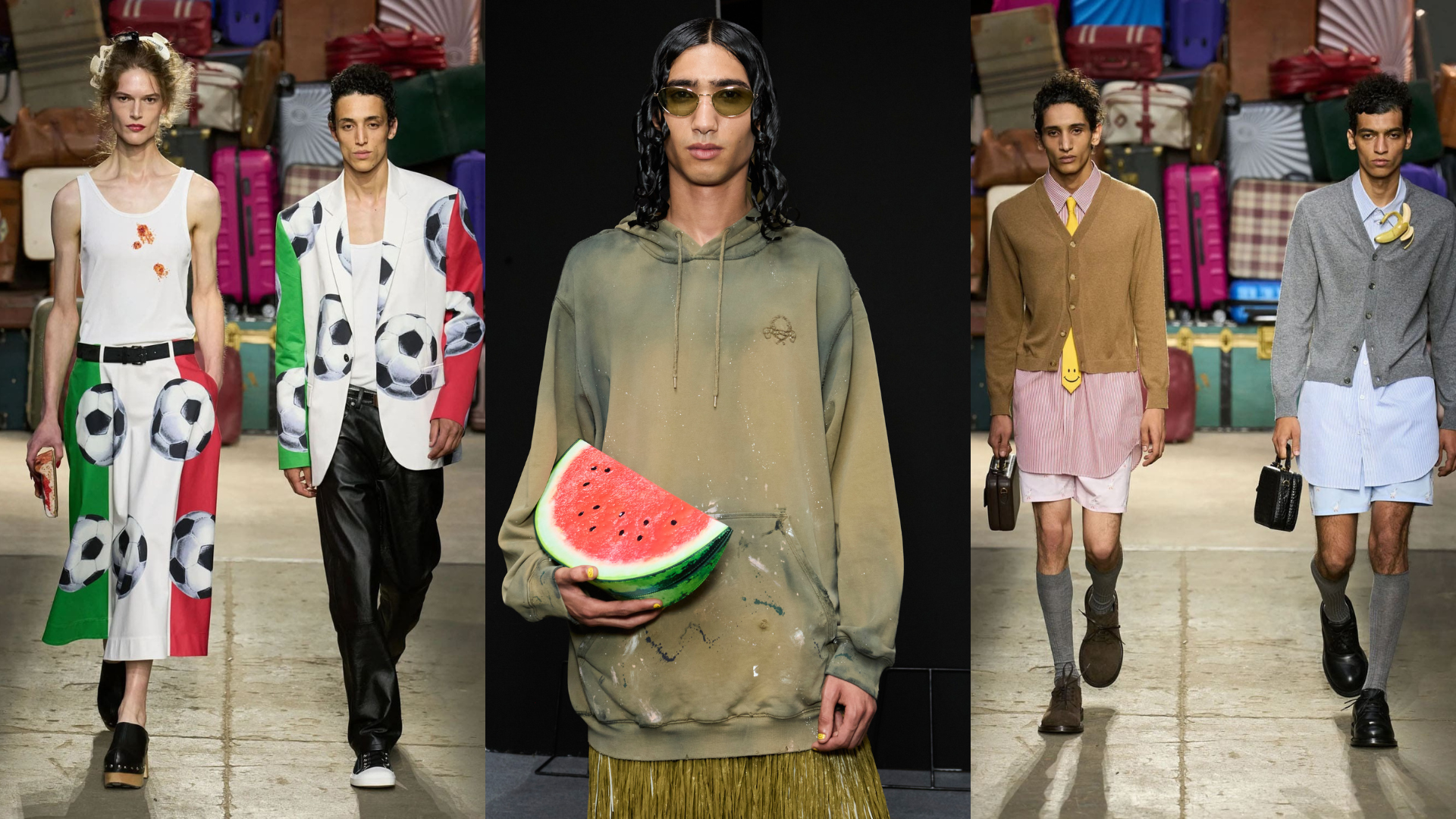 Hinh anh Moschino Spring 2025 Menswear - Lăng kính đậm chất sân khấu của Adrian Appiolaza về phong cách sống ở Ý 15