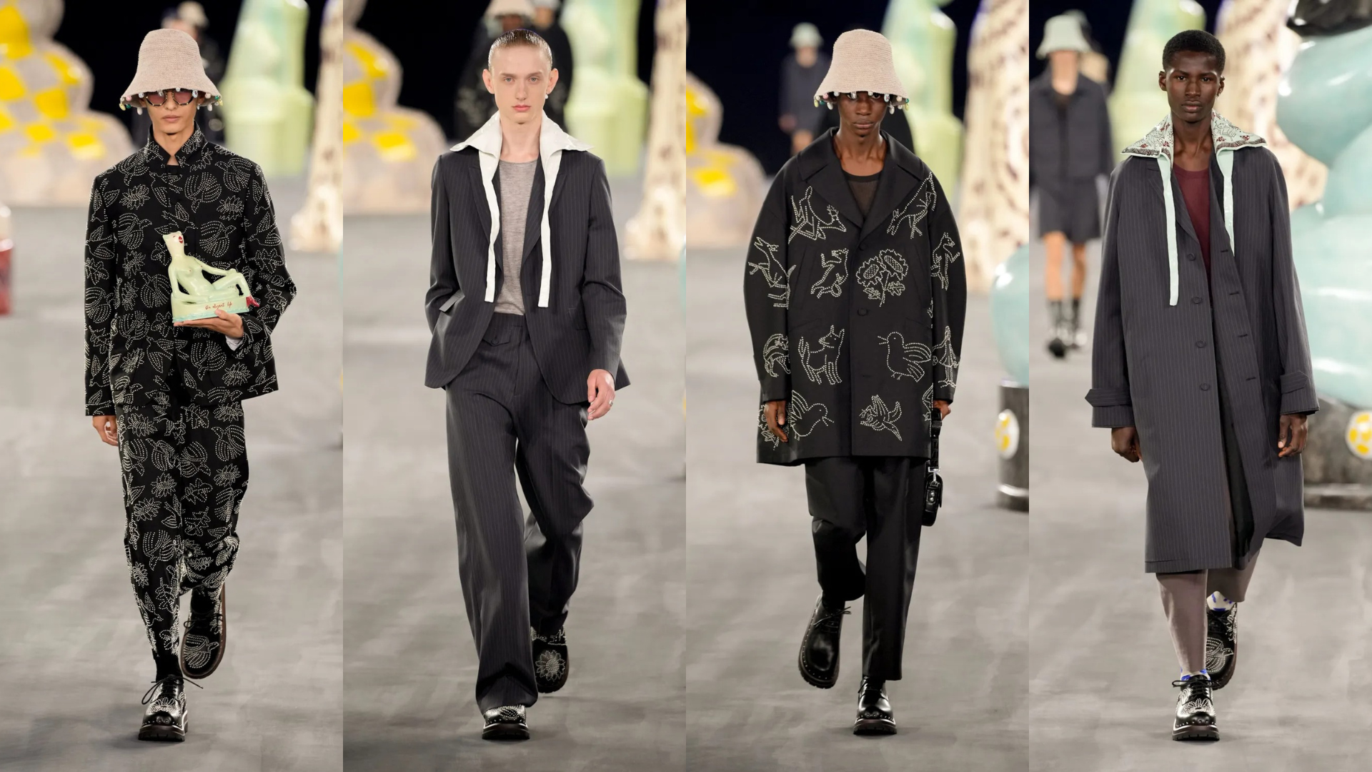 Hinh anh Dior Spring 2025 Menswear - Lời ca ngợi đầy màu sắc dành cho nghệ thuật 8