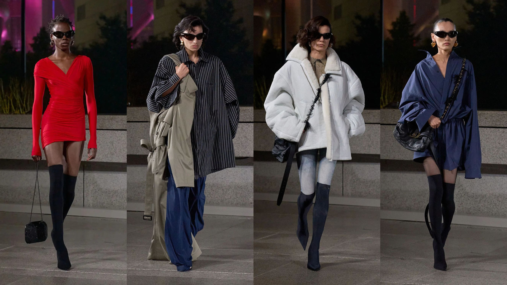 Hinh anh Balenciaga Spring 2025 - Cơn mưa mang điềm báo cho tương lai của Balenciaga ở Thượng Hải 17