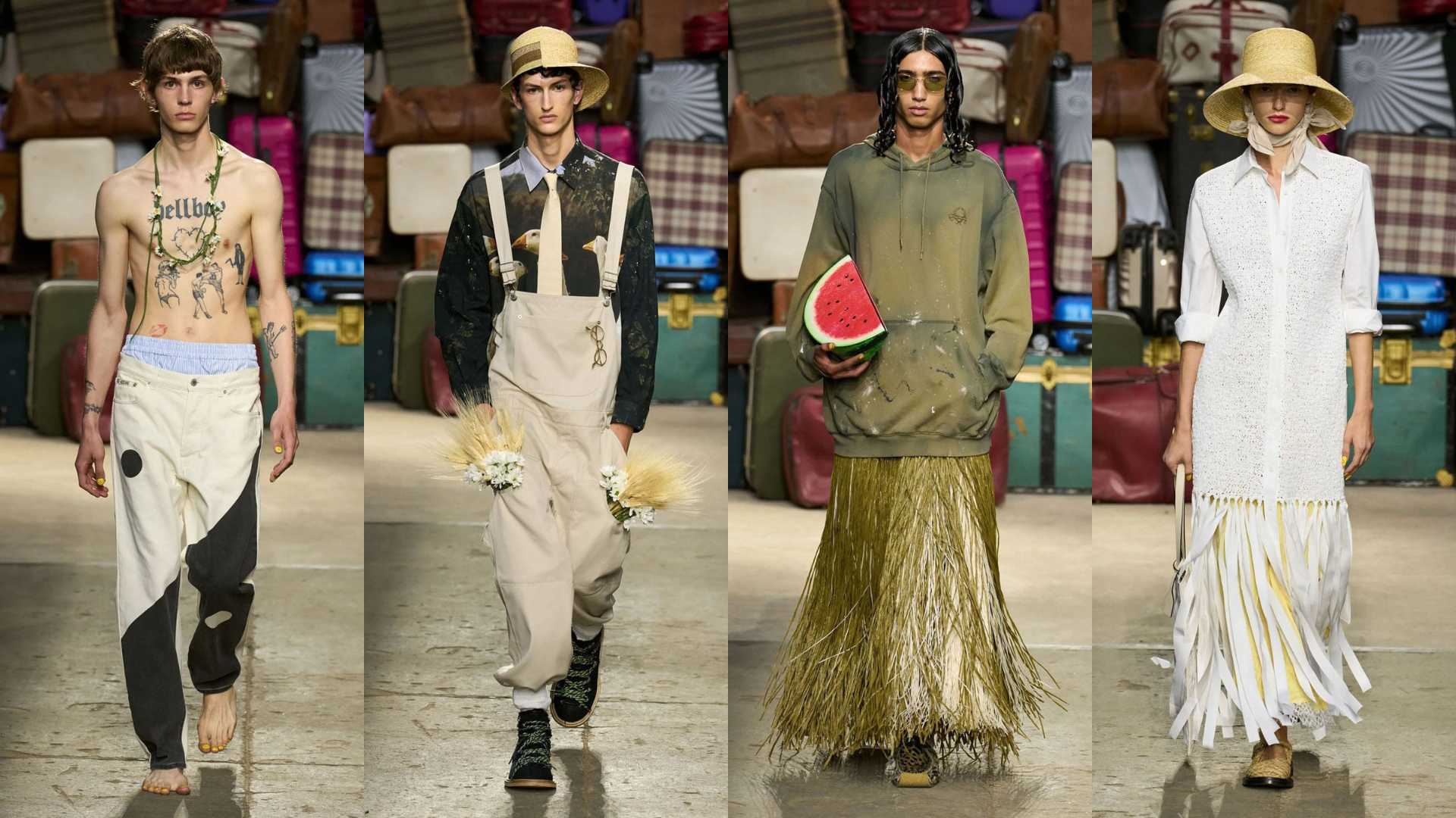 Hinh anh Moschino Spring 2025 Menswear - Lăng kính đậm chất sân khấu của Adrian Appiolaza về phong cách sống ở Ý 20