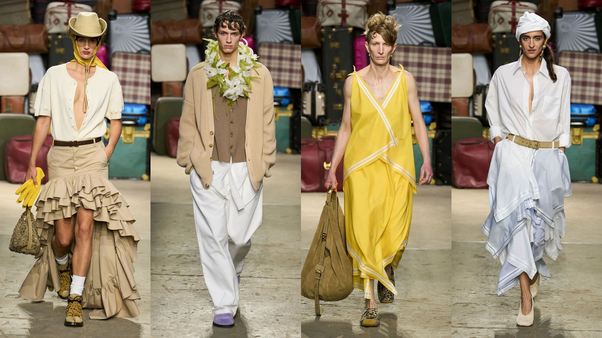Hinh anh Moschino Spring 2025 Menswear - Lăng kính đậm chất sân khấu của Adrian Appiolaza về phong cách sống ở Ý 19