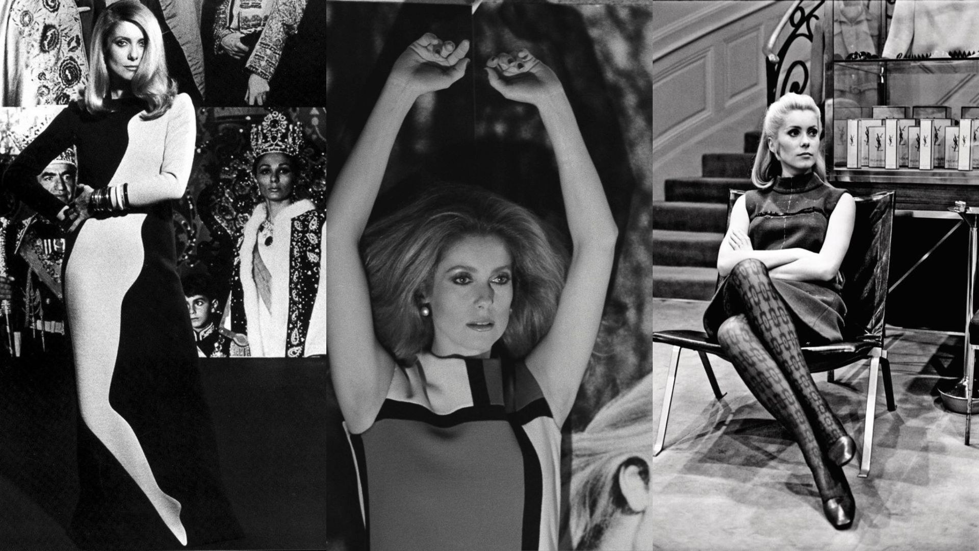 Hinh anh Yves Saint Laurent và Catherine Deneuve 1